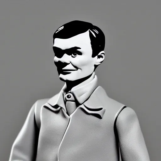 Image similar to alan turing, stop motion vinyl action figure, plastic, toy, very reflective, aaron horkey style