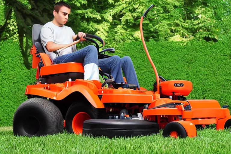 Image similar to garfield lawn mower