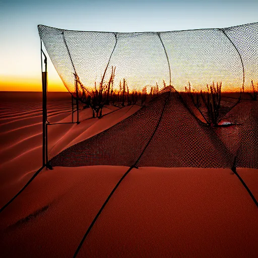 Image similar to bio-sensor net for monitoring the australian desert, XF IQ4, 150MP, 50mm, F1.4, ISO 200, 1/160s, dawn