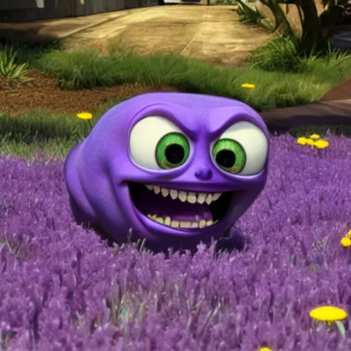 Image similar to The Purple People Eater, Pixar ::