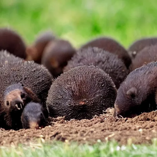Image similar to a ton of moles