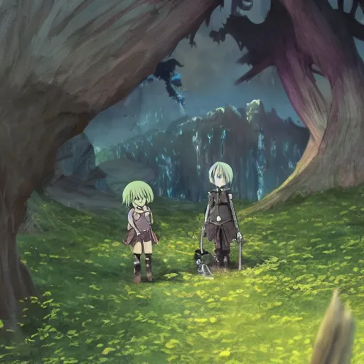 Image similar to edward scissorhands in made in abyss