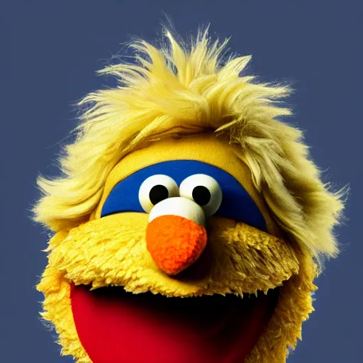 Image similar to boris johnson as a sesame street character, 4 k, hyper realistic, dslr, high resolution, landscape, beautiful