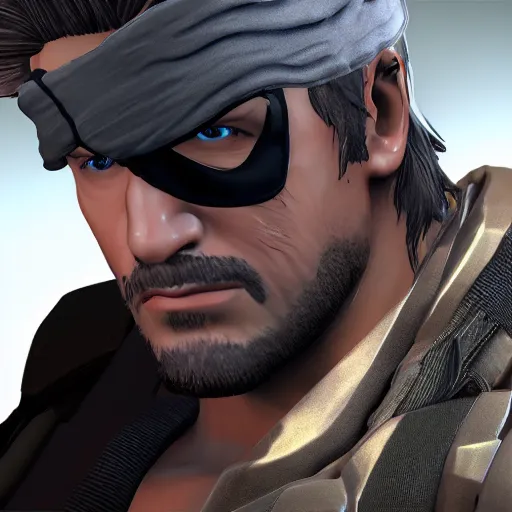 Prompt: solid snake profile pic unreal engine