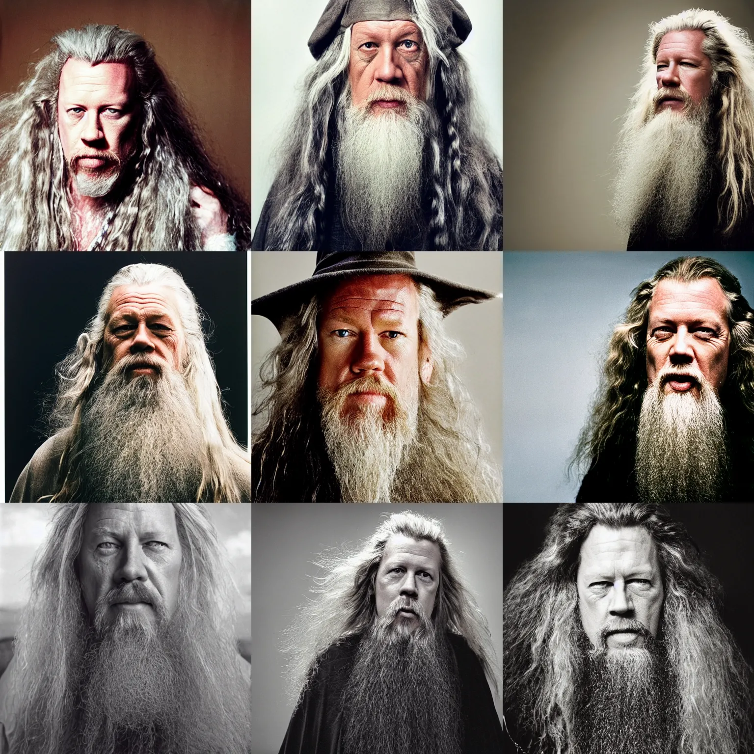 Prompt: candid portrait photograph of james hetfield as gandalf, photo by annie leibowitz and steve mccurry