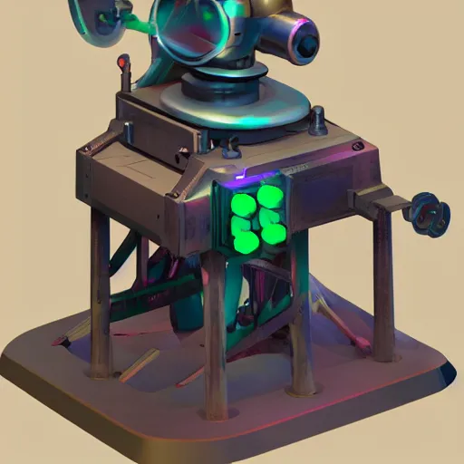 Image similar to the what if machine created by professor farnsworth, concept art, trending on artstation 3 d.