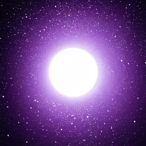 Prompt: a large black purple solar exlipse, purple black glow, above dark ocean waters, hyper realistic