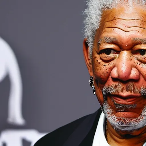 Prompt: morgan freeman in the style of arcane, sharp focus