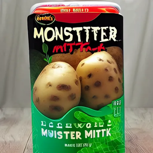 Image similar to monster potato drink milk