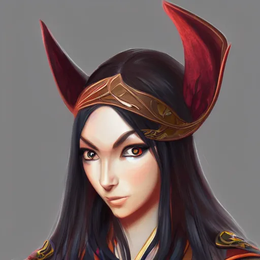 Prompt: a single elven kunoichi girl portrait, digital art, trending on artstation