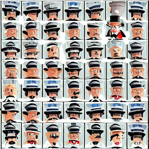 Image similar to mr monopoly lookalikes police lineup