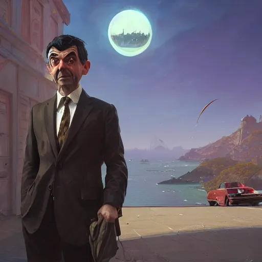 Prompt: highly detailed portrait, mr. bean in gta v, stephen bliss, unreal engine, fantasy art by greg rutkowski, loish, rhads, ferdinand knab, makoto shinkai and lois van baarle, ilya kuvshinov, rossdraws, tom bagshaw, global illumination, radiant light, detailed and intricate environment