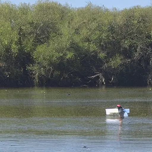 Image similar to a promising college football quarterback injures himself while fishing on the bayou, on a fishing pier