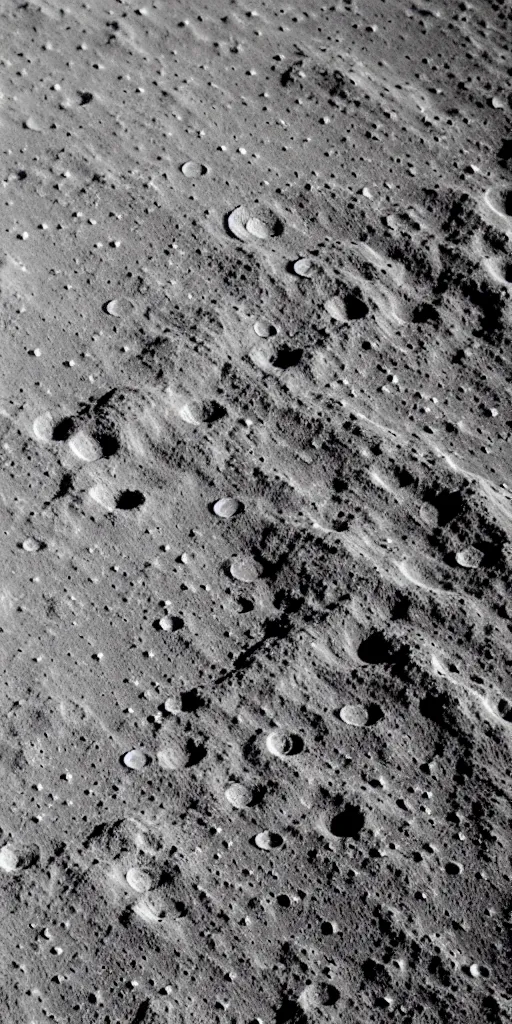 Image similar to the scenery of the lunar surface, the footprints of human beings on the lunar surface.