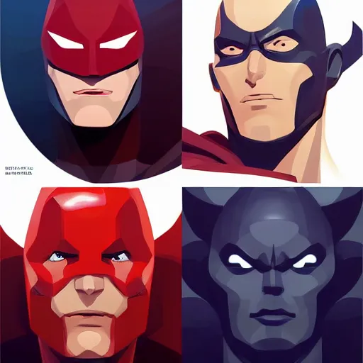 Image similar to face icon stylized minimalist justice league, loftis, cory behance hd by jesper ejsing, by rhads, makoto shinkai and lois van baarle, ilya kuvshinov, rossdraws global illumination