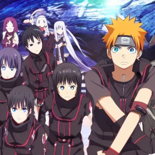 Prompt: Teen Naruto in Sword Art Online Movie Adaptation