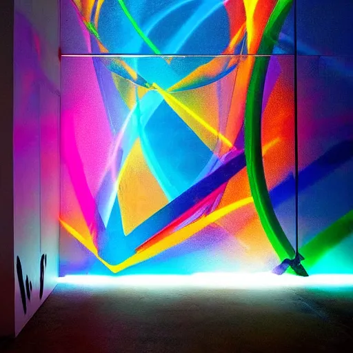 Image similar to backflip into a pool caustics lighting impressive colorful masterpiece graffiti