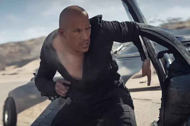 Image similar to i think you should leave coffin flop, movie still, 8 k, from the newest fast and furious movie