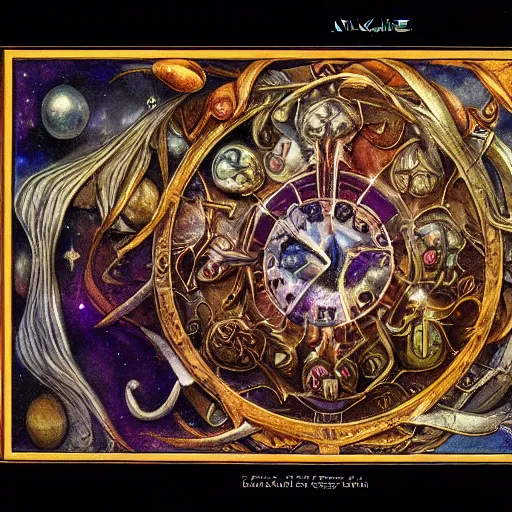 Image similar to aries zodiac artwork, mystic occult style, detailed, 8 k, symmetrical, by brian froud