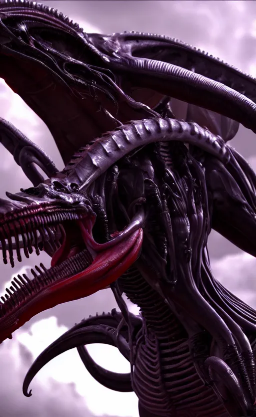 Image similar to xenomorph covid, cinematic render