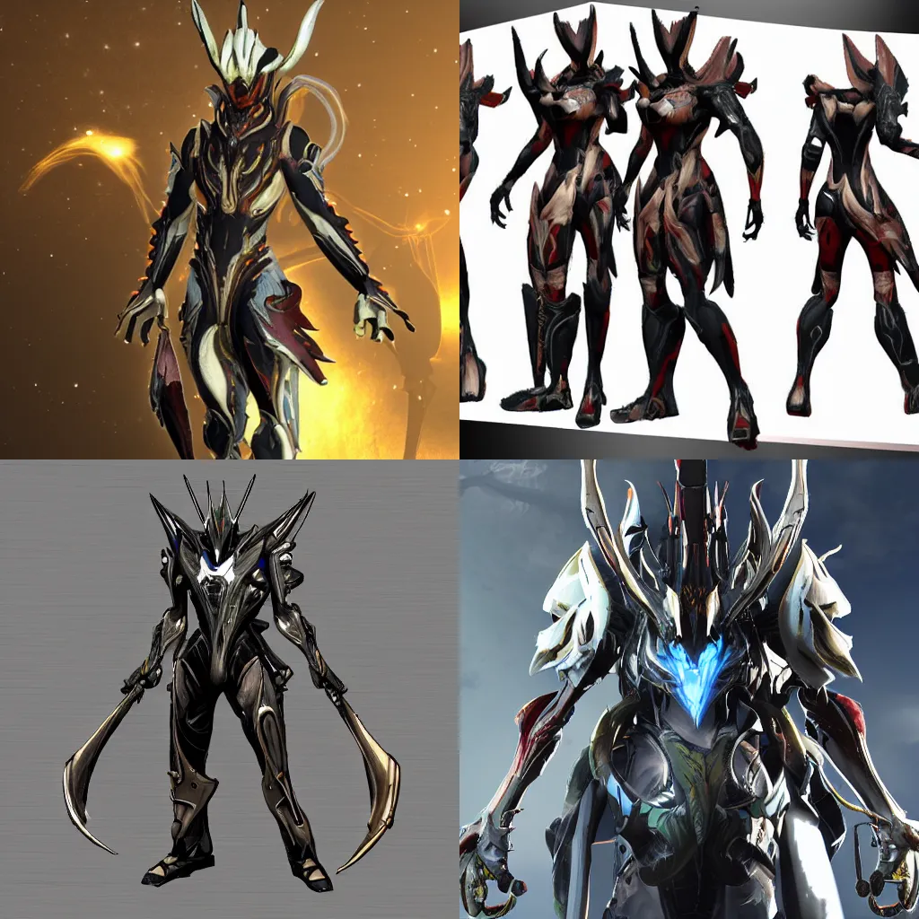 Prompt: the warframe Xaku