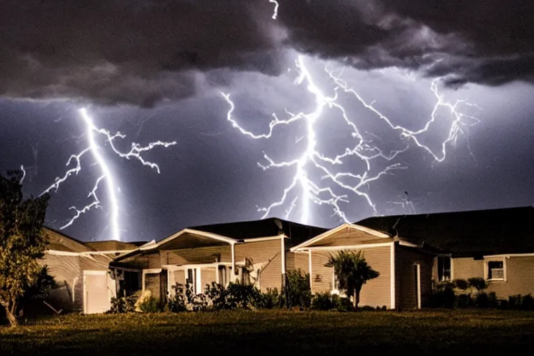 Image similar to struck by lightning inside home