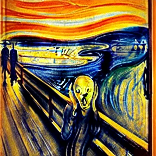 Prompt: 'the scream' by Georges Ribemont-Dessaignes