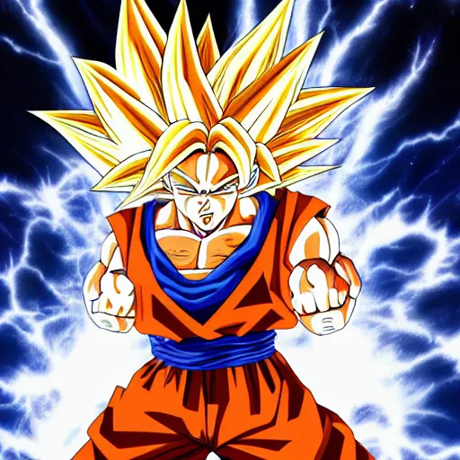 Prompt: Goku super Saiyan god, concept art, aesthetic, detailed, 8k