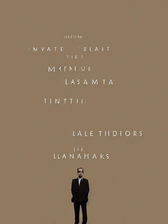 Image similar to movie poster, minimalism, beige background, realistic, 4k, directed by Yorgos Lanthimos, in the style of Vasilis Marmatakis