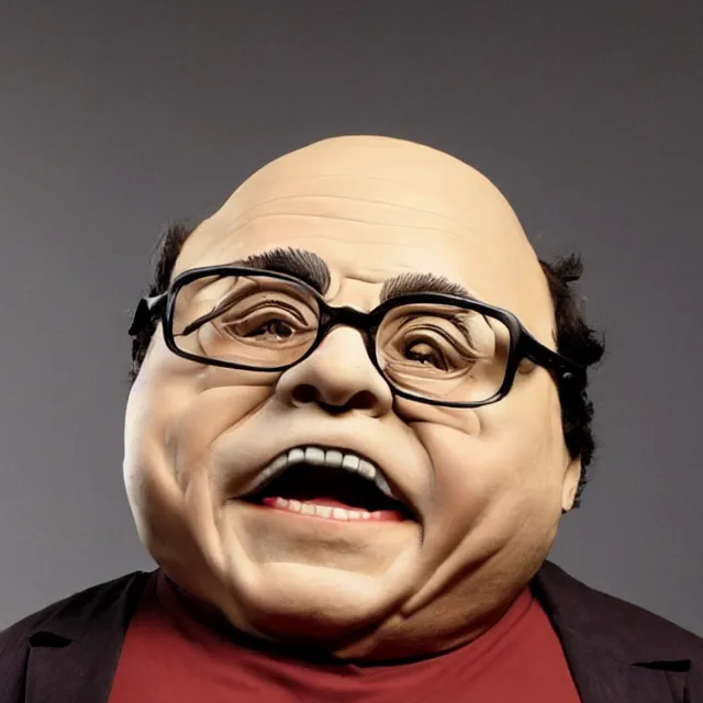 Image similar to a sculpture of danny devito by takashi murakami