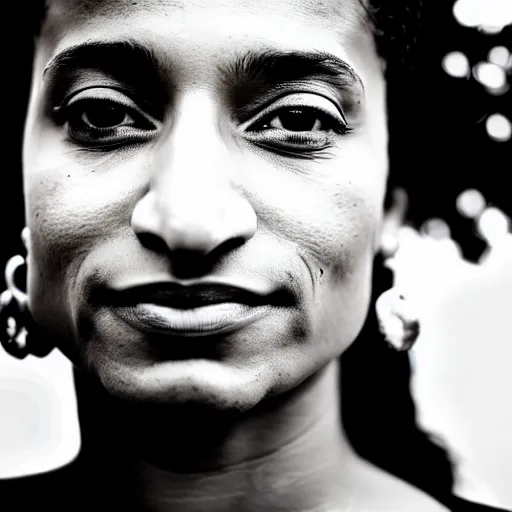 Image similar to a portrait of marielle franco, sunrise lighting, f 2. 8,