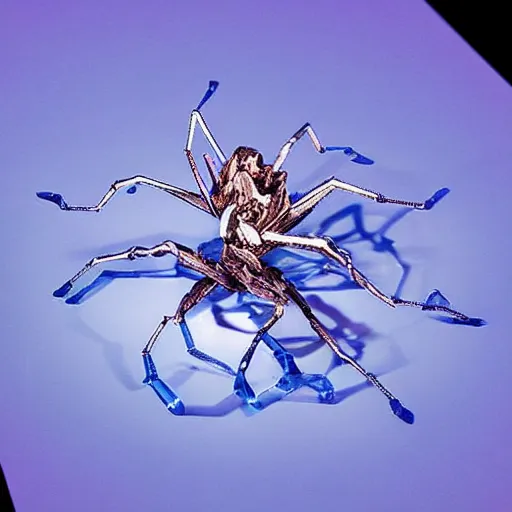 Image similar to stunning etherspiders sculpt tabletop crystal molten sublime