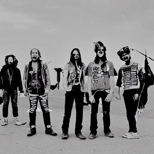 Image similar to crust-punks steal a space shuttle