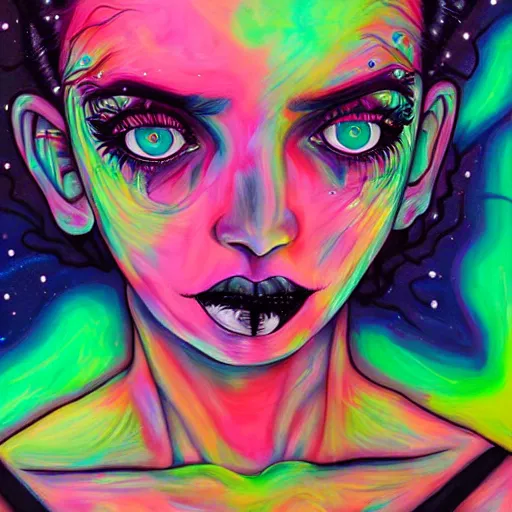 Prompt: Liminal space in outer space by Harumi Hironaka