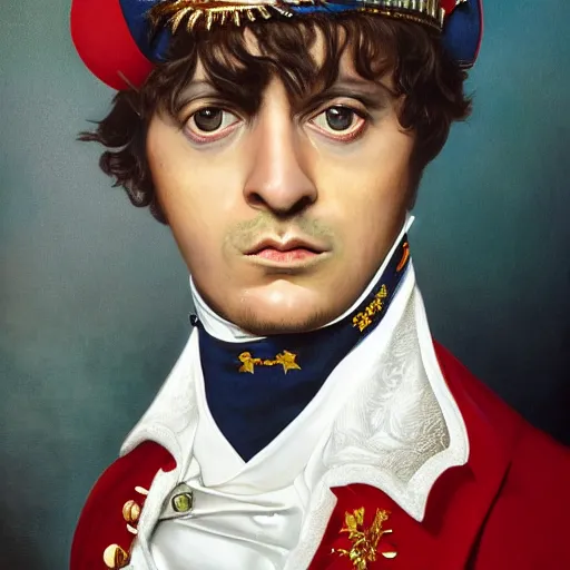 Image similar to napoleon portrait photo by martin schoeller