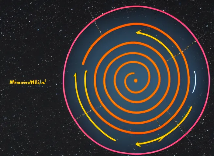 Prompt: a minimalistic illustration of a milky way galaxy, minimalistm, voroni diagram