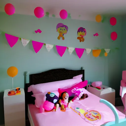 Image similar to kawaii baby room