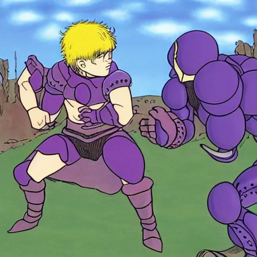 Image similar to Guts and Puck fighting Griffith