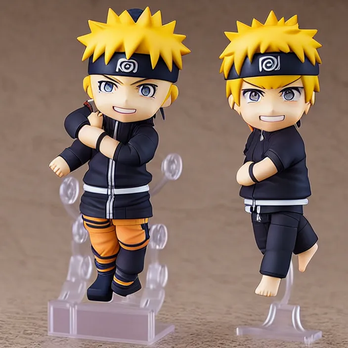 Prompt: Naruto, An anime Nendoroid of Naruto, figurine, detailed product photo