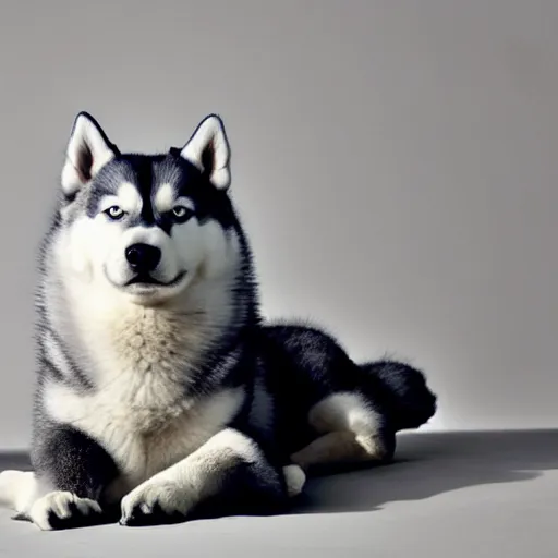 Prompt: ikea manual for assembling a husky dog