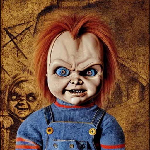 Prompt: Chucky by Leonardo DaVinci