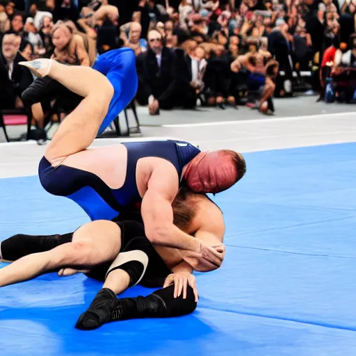 Image similar to alex jones is wearing a leotard and is wrestling on a wrestling mat with Joe Biden wearing an azov battallion uniform, they are both incontinent and have soiled and vomitted on the wrestling mat