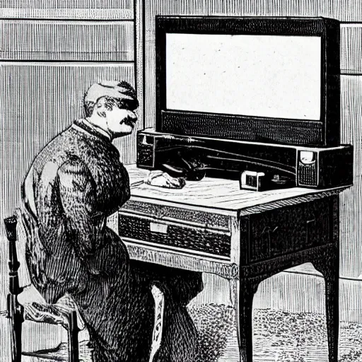 Image similar to a computer in the year 1 8 7 0, highly detailed, high quality, high resolution