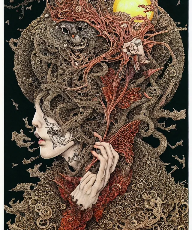 Image similar to portrait painted in jacek yerka style drawn by vania zouravliov and takato yamamoto, inspired by d & d, intricate acrylic gouache painting, high detail, sharp high detail, artstation