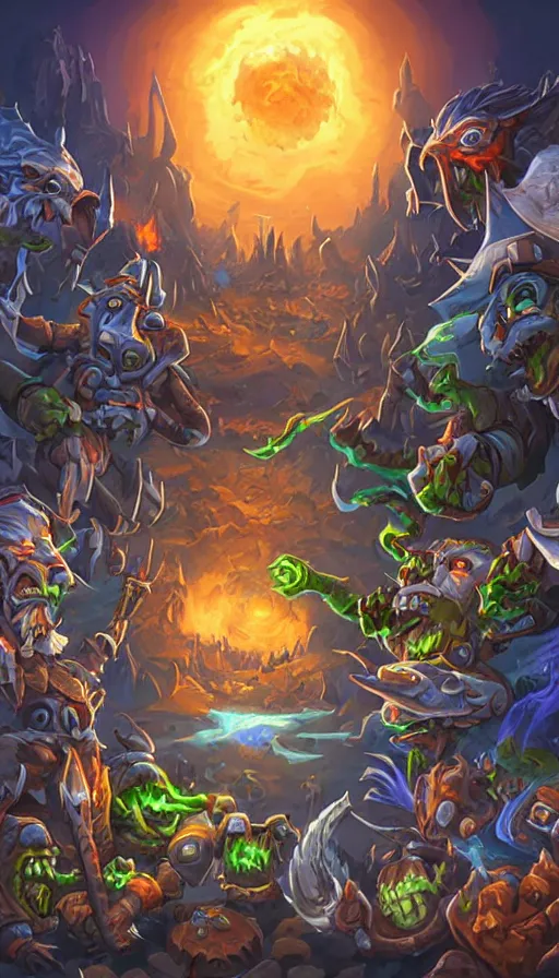 Image similar to the end of the world, from hearthstone