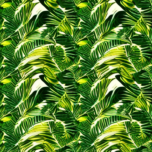 Image similar to gold emerald palm leaves vector illustration, 8 k ultra resolution