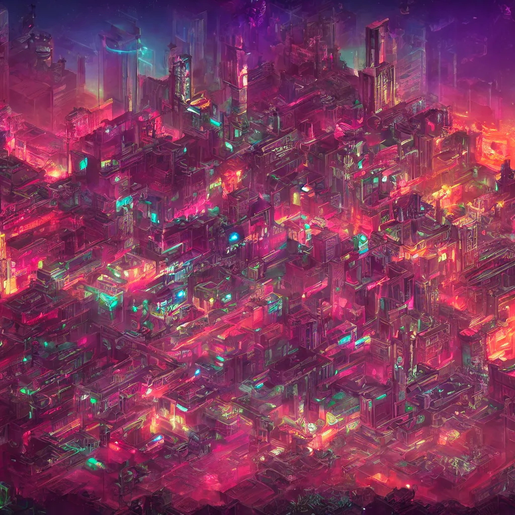 Image similar to ancient city, retrowave epic art, trending on art station