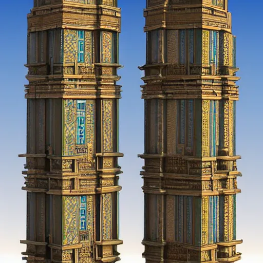 Image similar to african towers oriental traditional architecture, artstation.