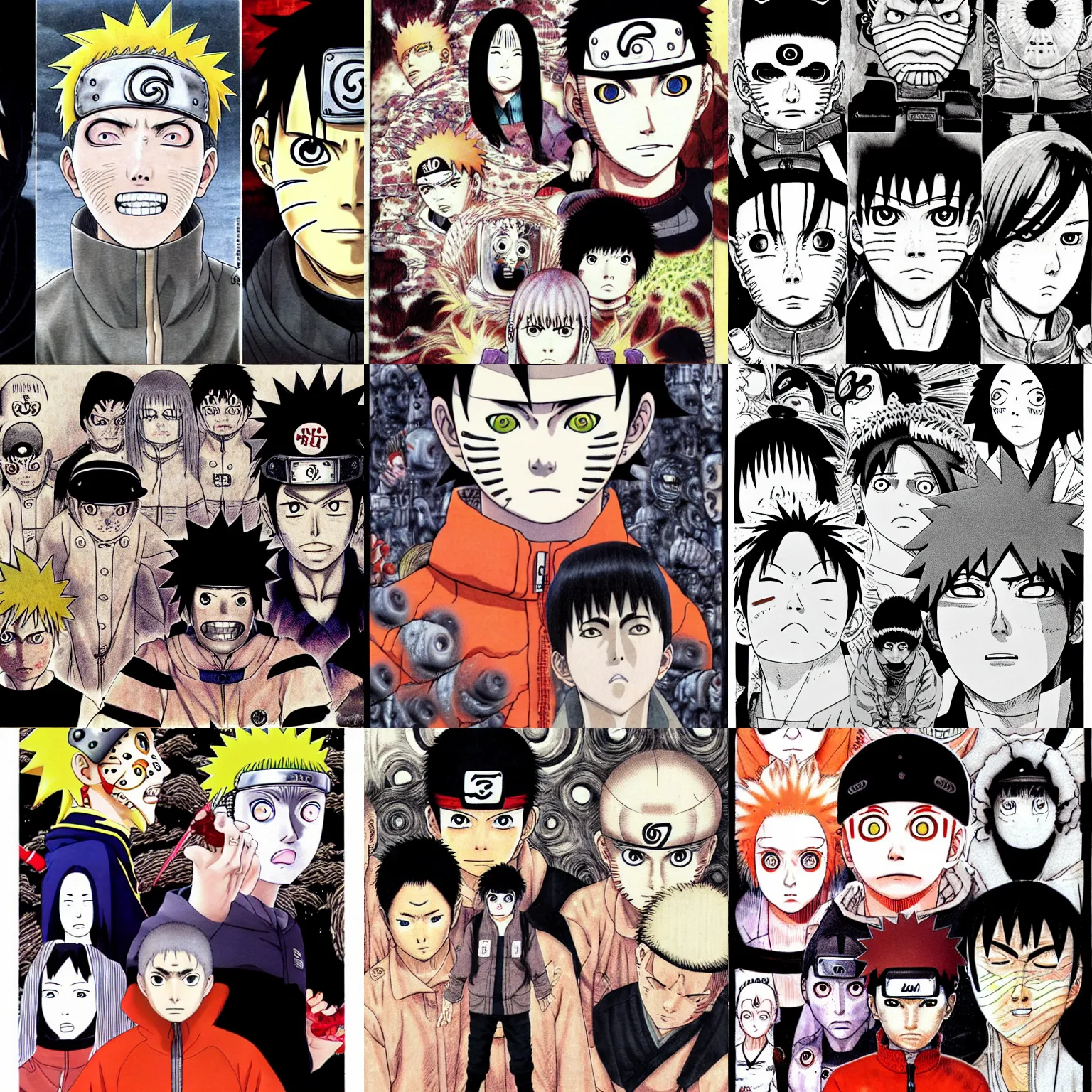 Draw you as anime naruto, bnha, aot, junji ito, and more by Manartstudio