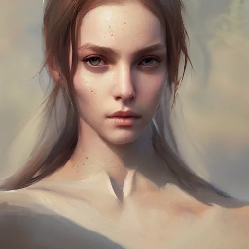 Image similar to a beautiful female android, digital art, 8 k resolution, unreal engine, highly detailed, beautiful face, pretty face, very detailed eyes, photorealistic by wlop, greg rutkowski